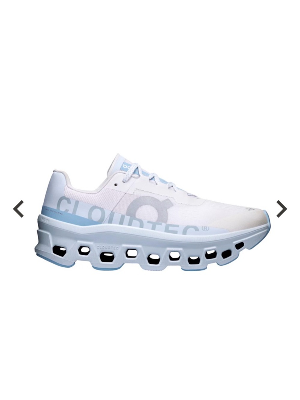 On Running Cloudtec Light Blue and White Athletic Shoes
